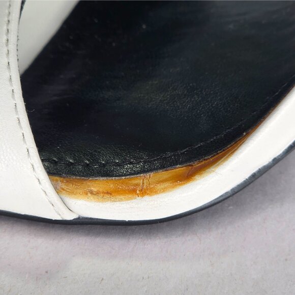 NWOT Guess Women's Bacio Wedge Dress Sandals - White - Picture 6 of 8